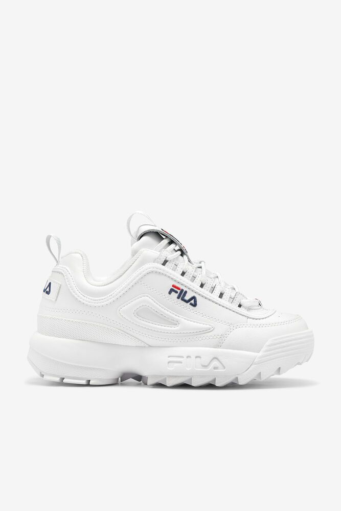 Fila Trainers Mens White Disruptor 2 Premium - Ireland 78319-RNFC